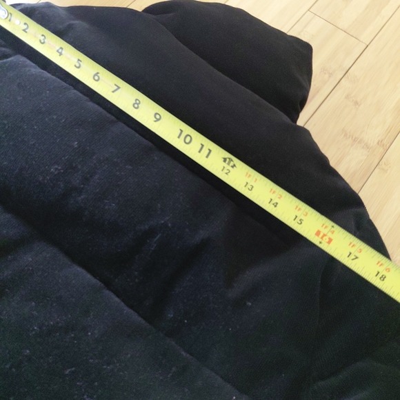 Levis Puffer Corduroy Jacket Vintage LARGE Black Cinch Waist Y2K Academia Preppy - Picture 10 of 12